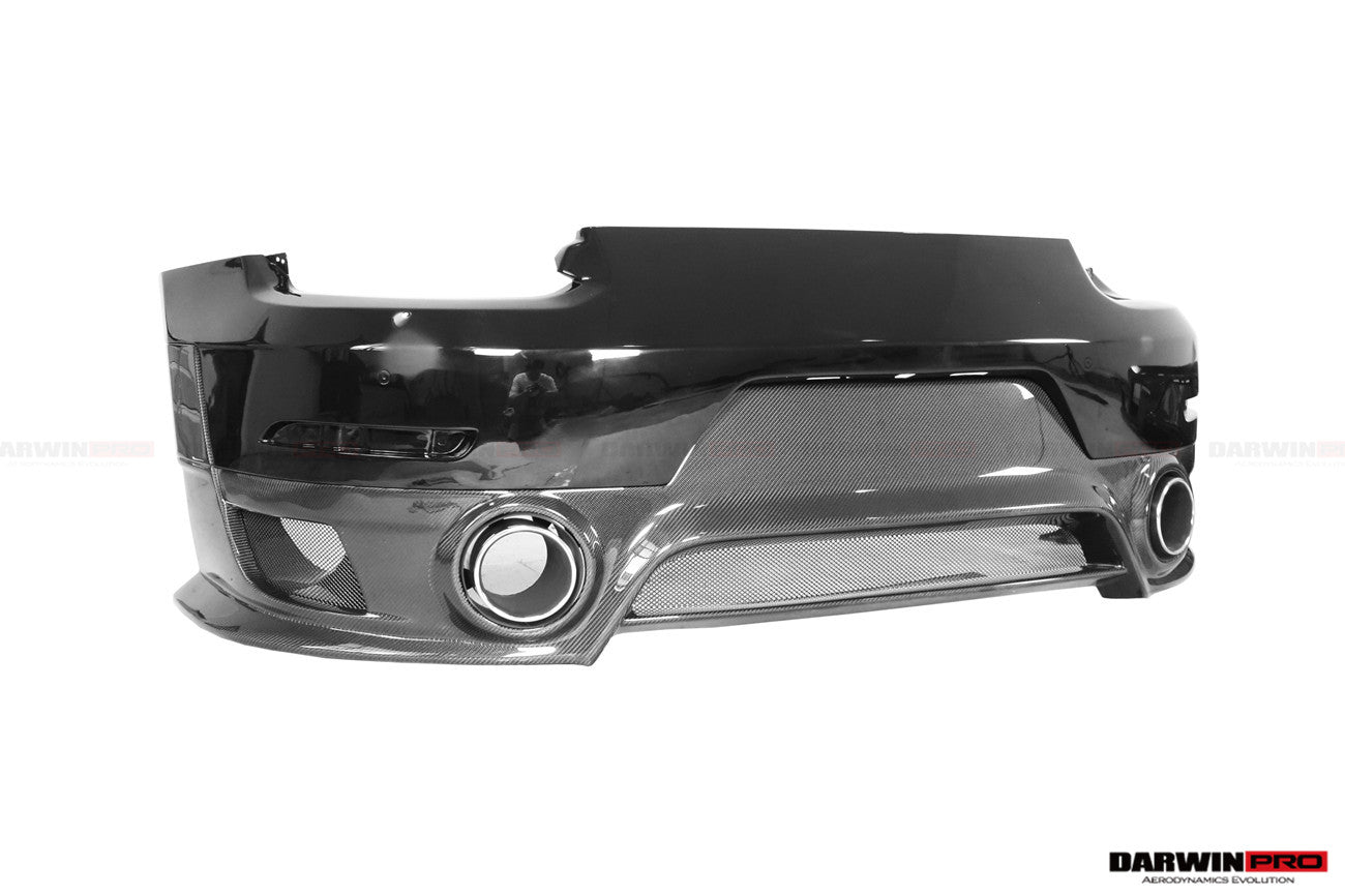 2013 - 2019 Porsche 911 991 Turbo/S GT2RS Style Partial Carbon Fiber Rear Bumper